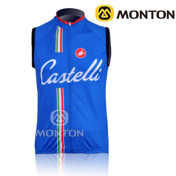 2011 CASTELLI blauw Fietsshirt Zonder Mouwen 3976