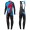 2016 Specialized Team LS zwart-Blauw Winter Set Wielerkleding Wielershirt lange mouw+Lange fietsbroeken Bib 213713